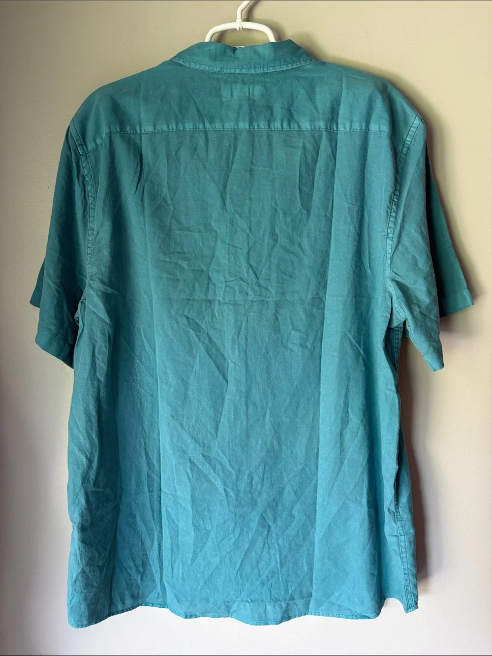 Banana Republic Men’s Teal Natural Dyed Summerweight Slim Fit Shirt